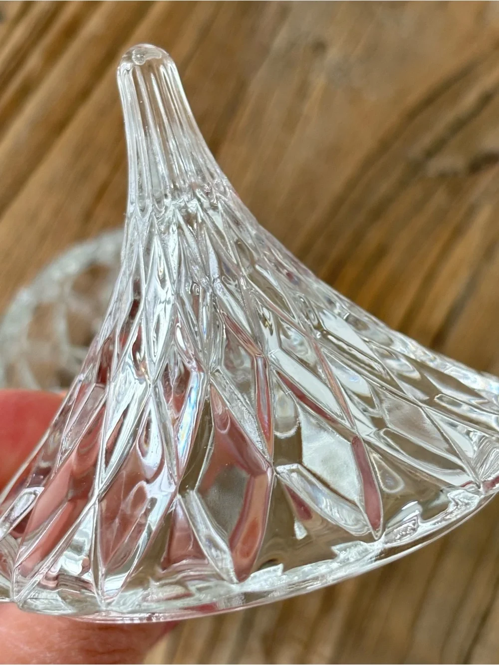 Vintage Hershey's Kiss Crystal Keepsake Trinket Dish Ring Holder